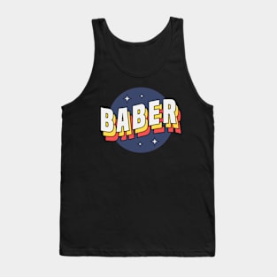 Baber - Colorful Layered Retro Letters Tank Top